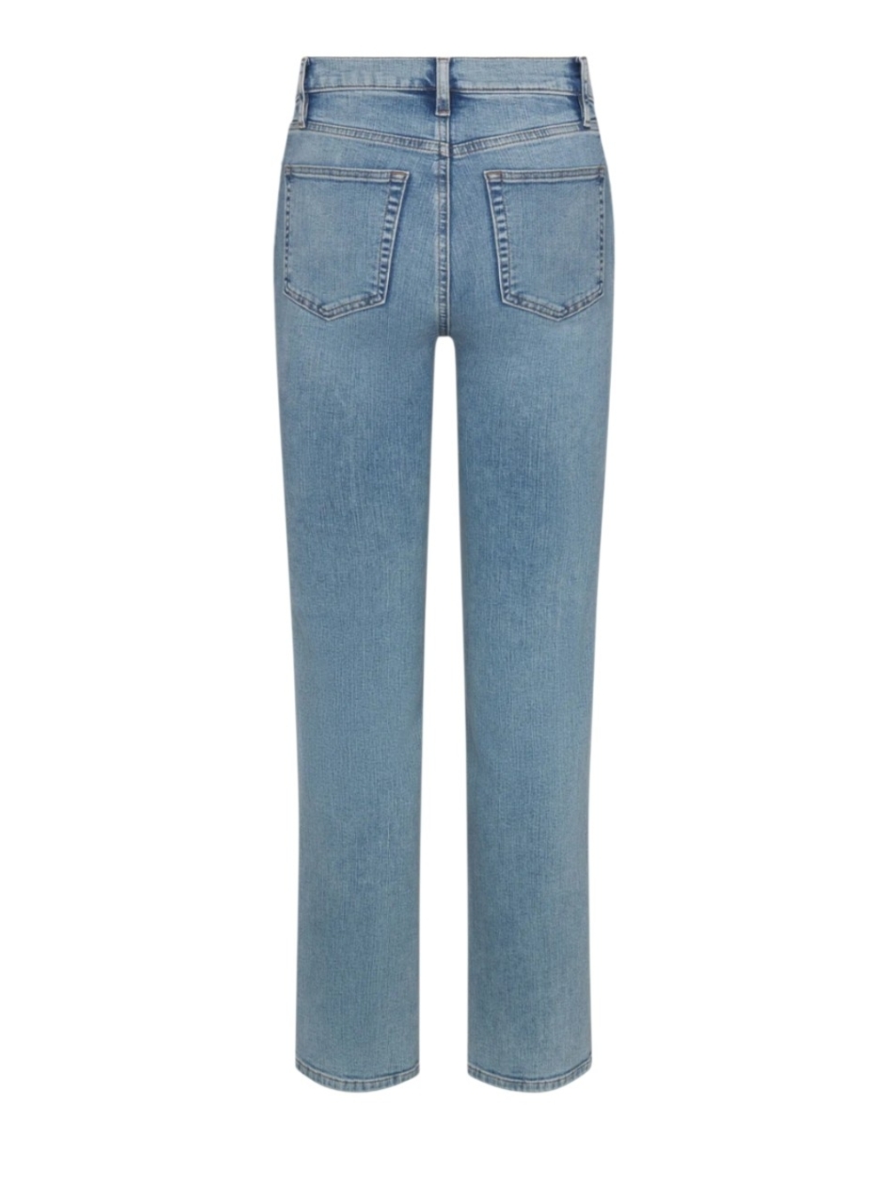 Frame Le Sleek Straight Leg Blue Jeans high-rise denim Classic Essential - Picture 2 of 10